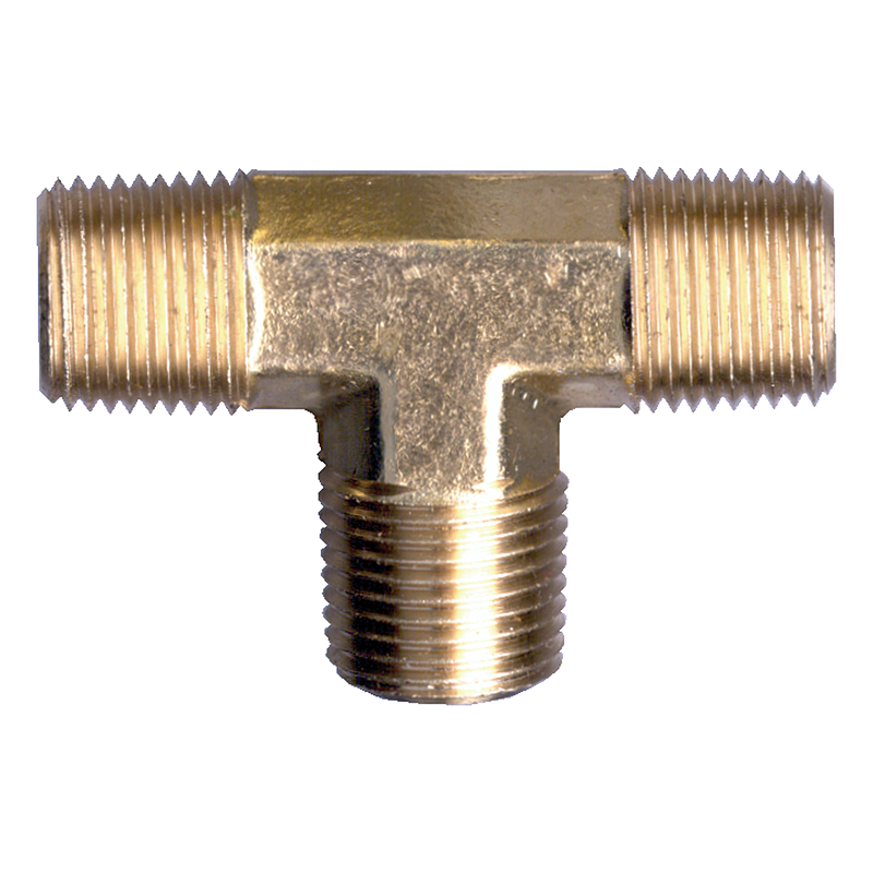 1/2" MPT Brass Tee