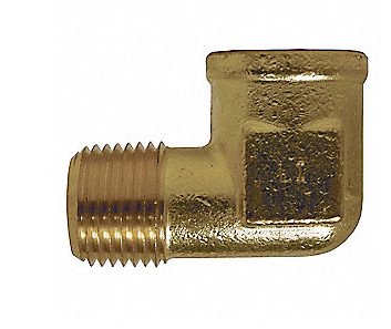 1/2" FPT x 1/2" MPT Brass Street Elbow 90