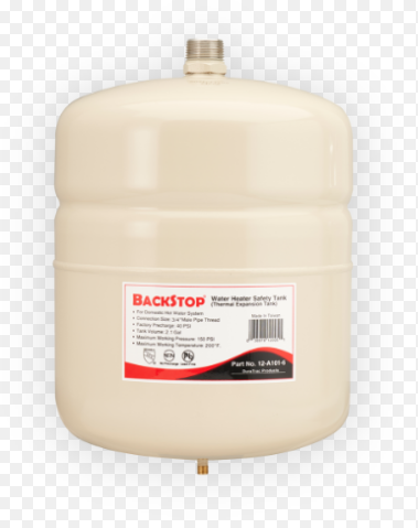1/2 Gallon Backstop Thermal Expansion Tank 35 PSI (3/4" SS Connection)