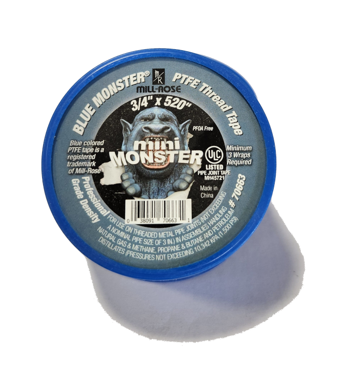 3/4" x 520" Mini-Monster PTFE Thread Tape