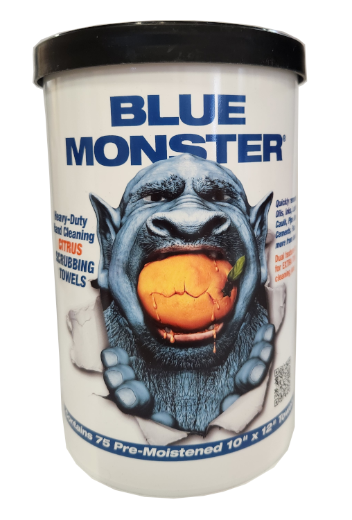 Blue Monster Citrus Scrubbs 75 Count