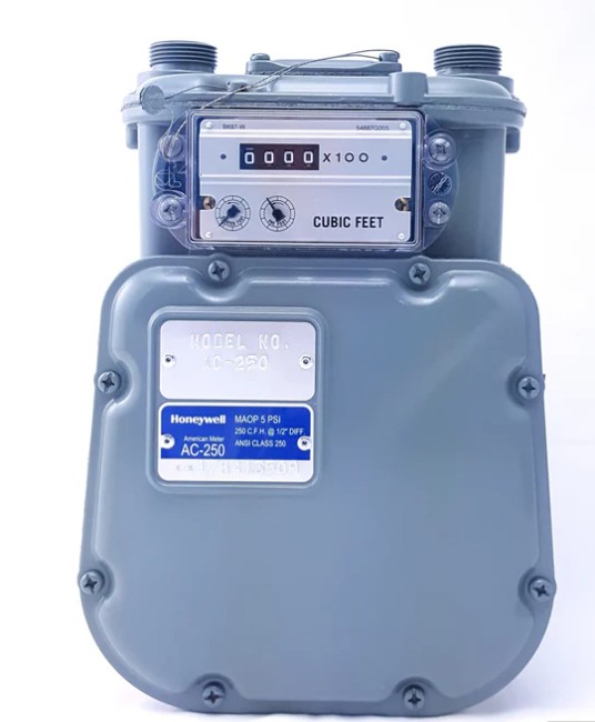 American Meter: Diaphragm Gas Meter AC250 (250,000 BTU/hour)