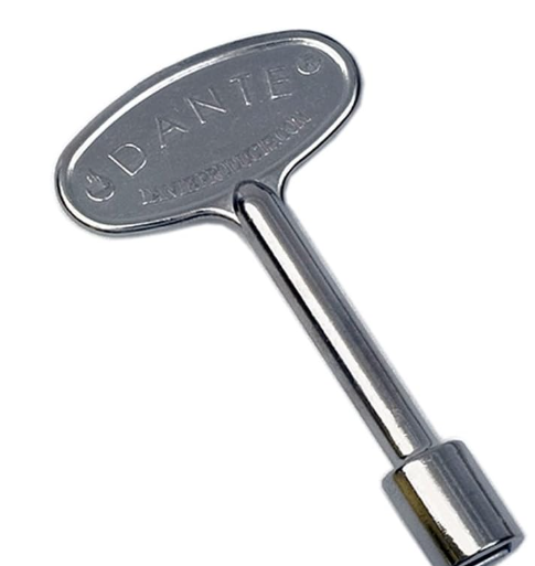 Dante Log Lighter Key 8" (Chrome)