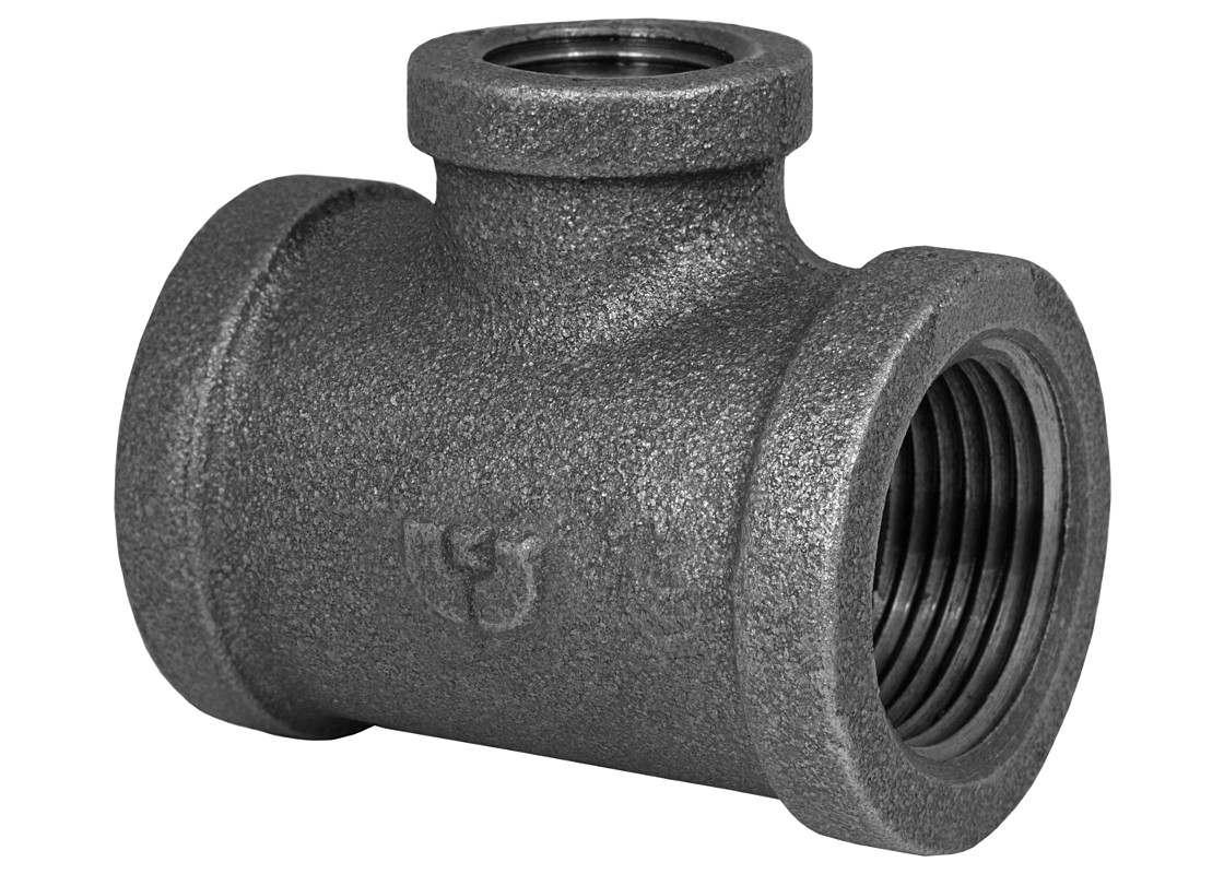 1" x 1/2" x 1/2" Reducing Tee Malleable