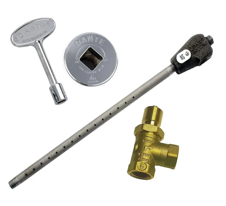 Dante Complete Kit (Log-Lighter, Mixing Chamber, Valve, and 3" Key)