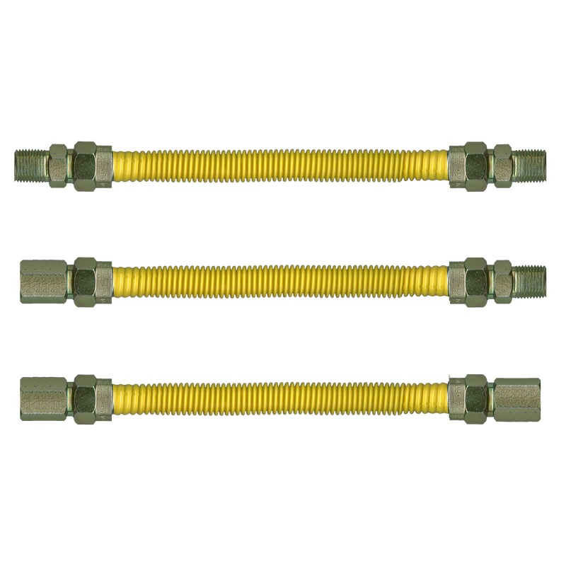 1-1/4" OD (1" ID) x 24" SS Flex Connector w/Coating