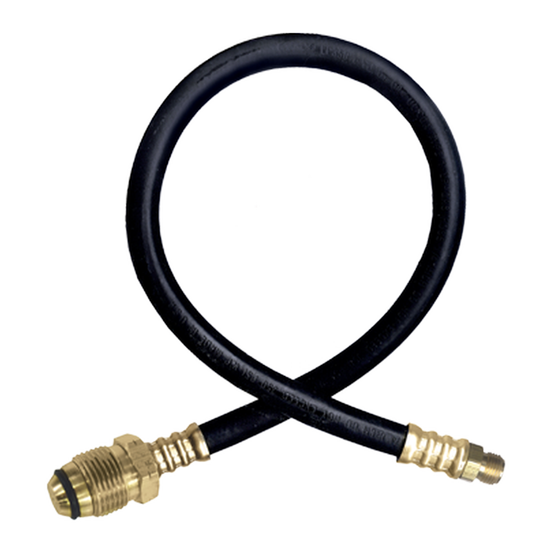 POL x 1/4" Inverted Flare x 30" Rubber Connector