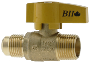 1/2" FL x 1/2" MIP Gas Shut-Off