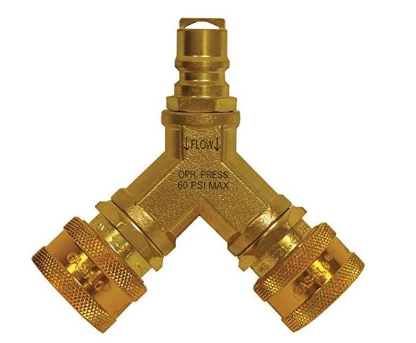 Y-Splitter Quick Disconnect 3/8"