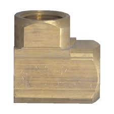 3/8" FIP x 3/8" FIP Brass 90  Adapter