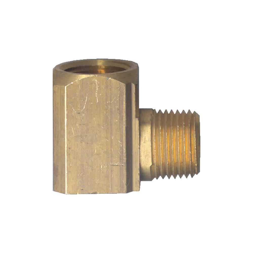 3/8" MPT x 3/8" FPT Brass 45 Ext