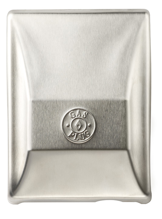 GO101-SS-50 Stainless Steel Gas Plug™ (Surface Mount, 1/2" Rear)