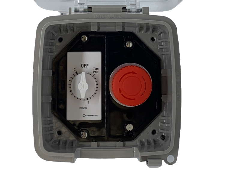 E-STOP/TIMER-OUTDOOR Emergency Stop c/w 2 Hour Timer (24V)