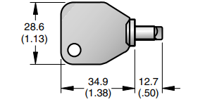 29-90-215-10 Toolhead Recess Key Only