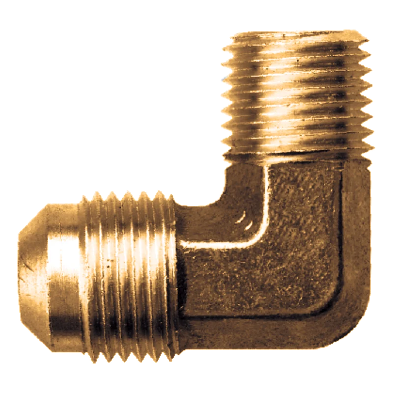 Brass 1/2" MPT x 3/8" FL 90 Adapter