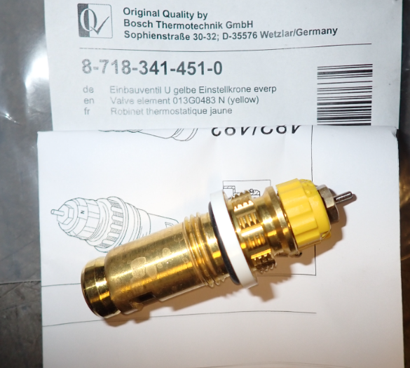 Valve element 013G0483 U (yellow)